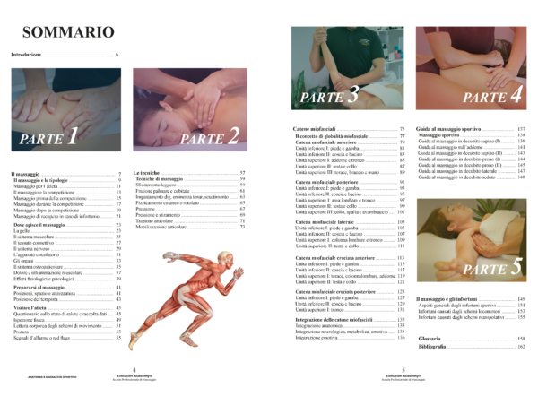 INDICE LIBRO ANATOMIA E MASSAGGIO SPORTIVO